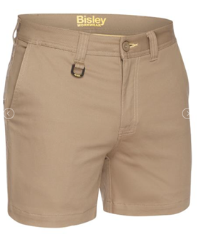 BISLEY BSH1008 MENS STRETCH COTTON SHORT SHORTS